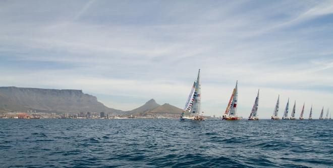 The Clipper 2013-14 Race fleet in Cape Town © Clipper Race